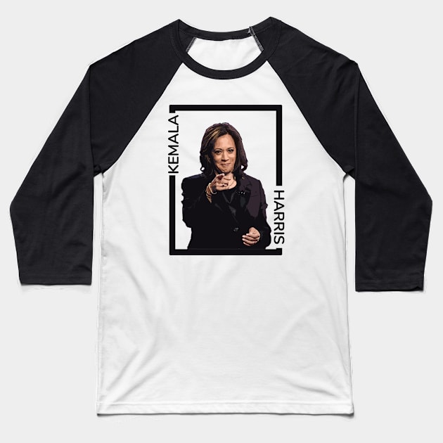 Kamala Harris Baseball T-Shirt by iniandre